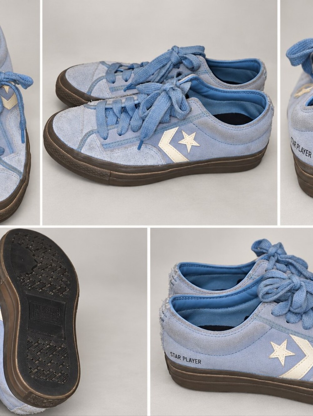 Converse Star Player Low-Top Adult Sneakers Light Blue Suede